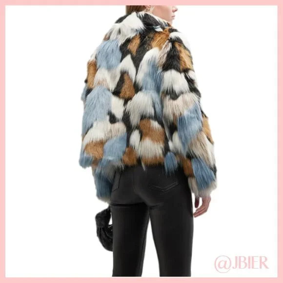 Adrienne Landau Faux Fur Collared Jacket - Picture 5 of 5